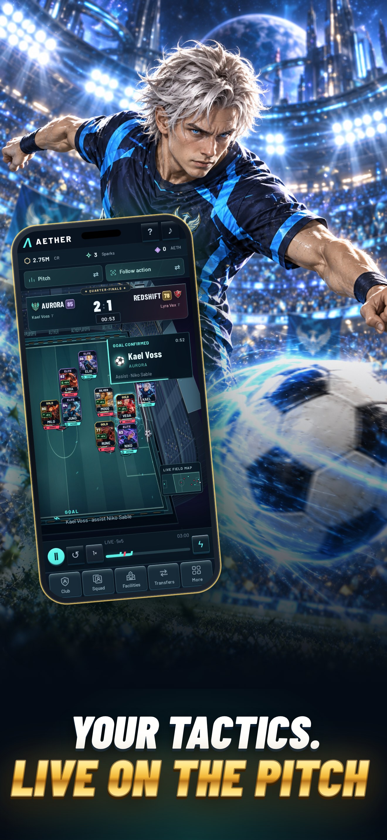 AETHER: Football Manager screenshot 2